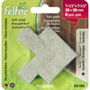 ECO FELTAC® Beige Felt Pads - Corner - 8 Per Blister Pack