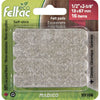 ECO FELTAC® - Beige Strip Felt Pads 1/2" x 2 5/8" - 16 Per Blister Pack