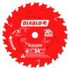 Freud/Diablo D0624A  6 1/2" x 24 Tooth Tracking Point Saw Blade