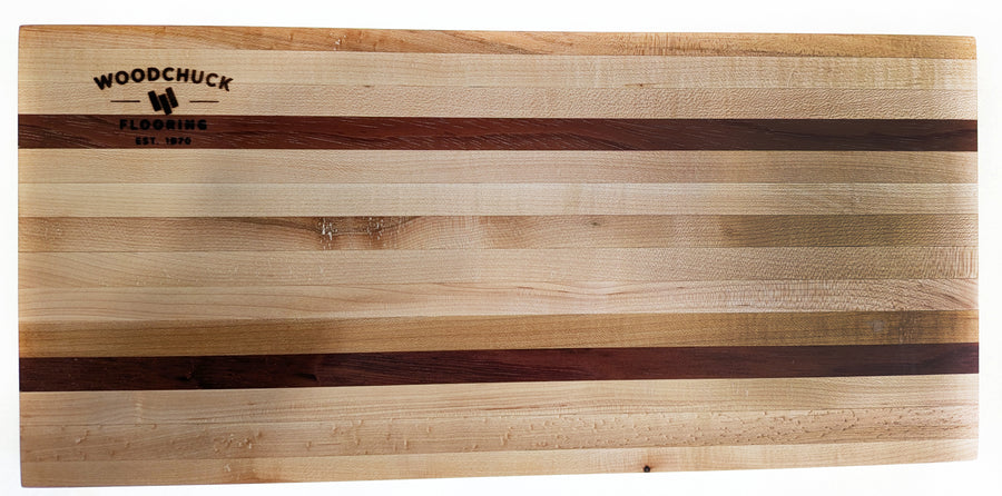 Charcuterie Board – Solid Wood – Mixed Species Maple/Exotic - Less than 20"