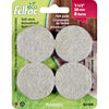 ECO FELTAC® - Beige Round Felt Pads 1 1/2" - 8 Per Blister Pack