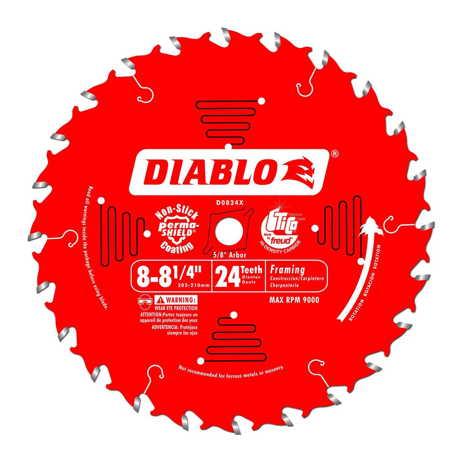Freud/Diablo D0824X  8 1/4" x 24T Framing Blade