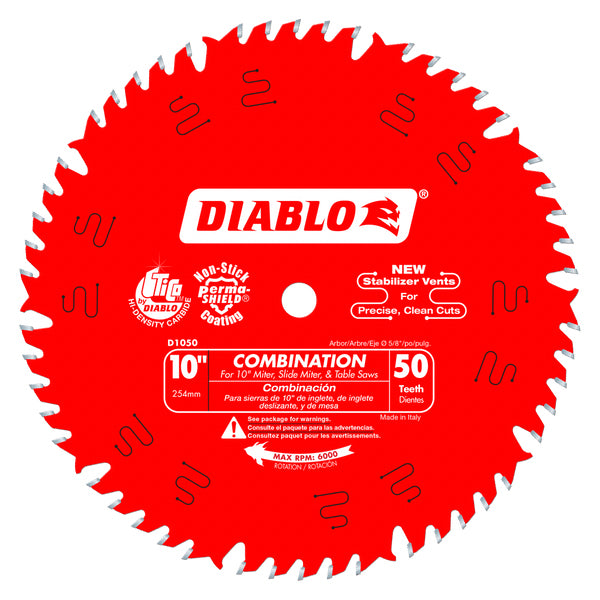Freud/Diablo D1050X  10" x 50 Tooth Combination Saw Blade