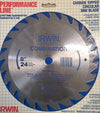 Saw Blade Carbide Tipped  8" 24 Tooth 5/8 Universal Arbor Irwin