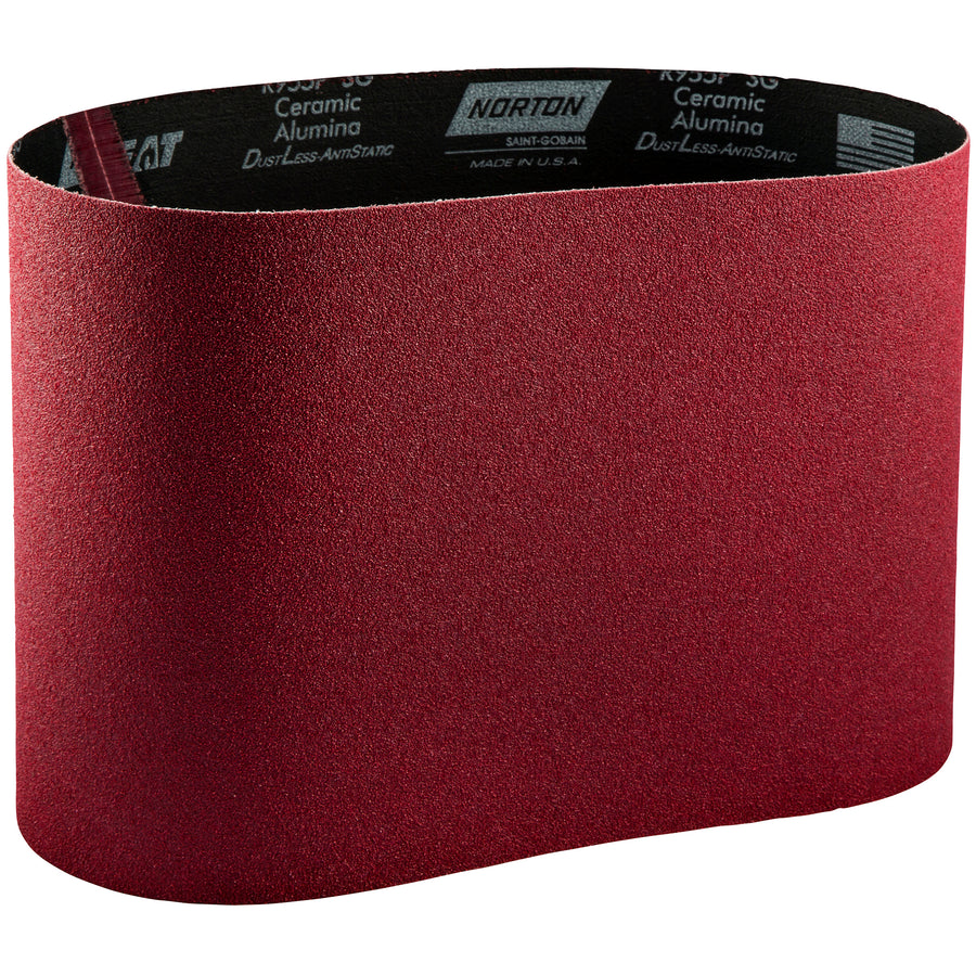 Norton 80 Grit  Red Heat  Belts 8" x 19"
