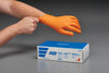 7 mil Textured Nitrite Gloves (Orange) Large