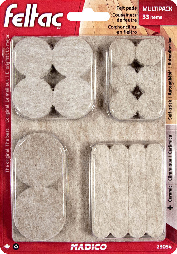 Madico Feltac Felt Pads Multipack 33pcs.