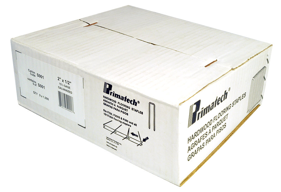 Primatech Staples 15.5 Guage 2" x 1/2"   7,700 per box