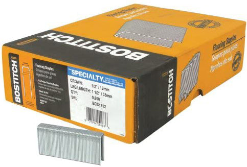 Bostitch Flooring Staples  1 1/2"  (1/2" Crown)   9660/box
