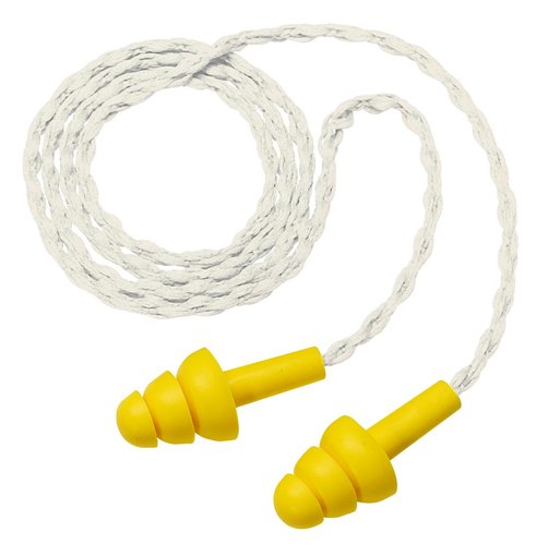 3M Ultrafit Corded Reusable Ear Plugs NRR 25 Decibels
